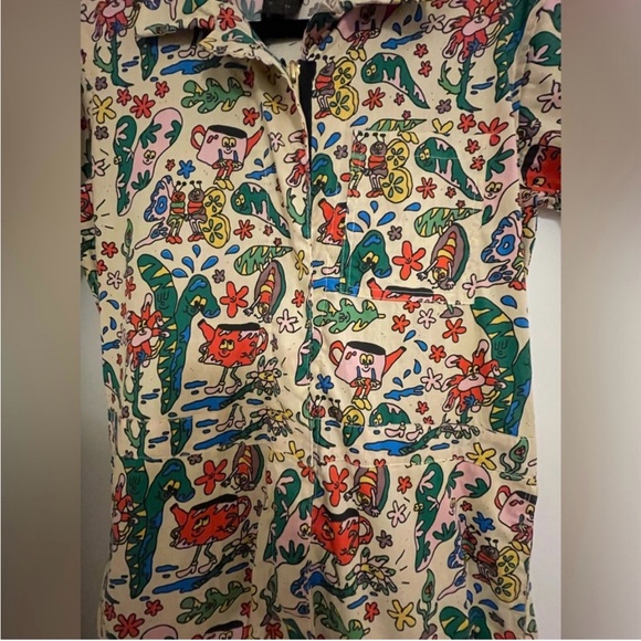 Nooworks Bug Out Print Coveralls / Jumpsuit – Size Small – NWT - Picture 4 of 7